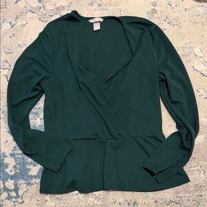 H&M Deep Green Blouse